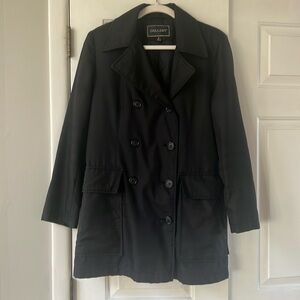 Gallery Black Raincoat size medium, worn few times
